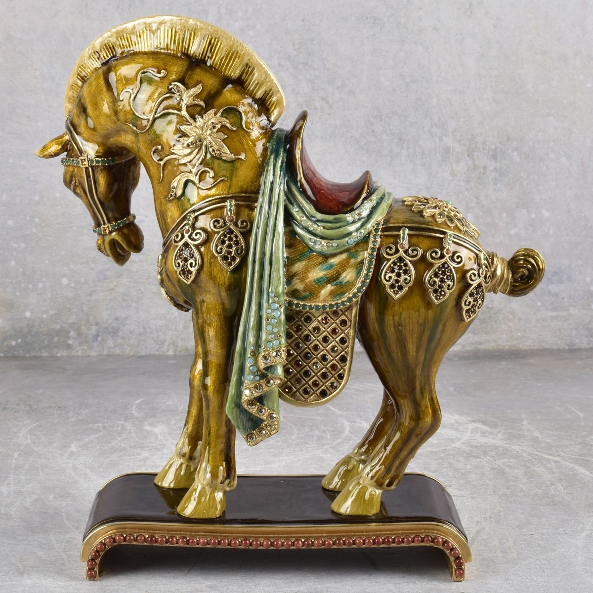 Jay Strongwater Dynasty Horse Figurine