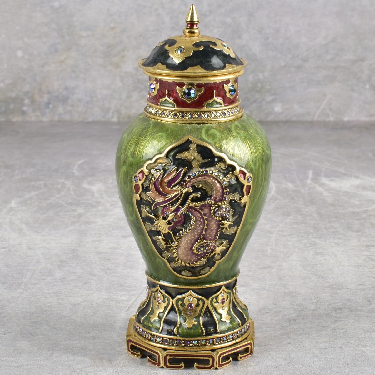 Jay Strongwater Urn with Cover