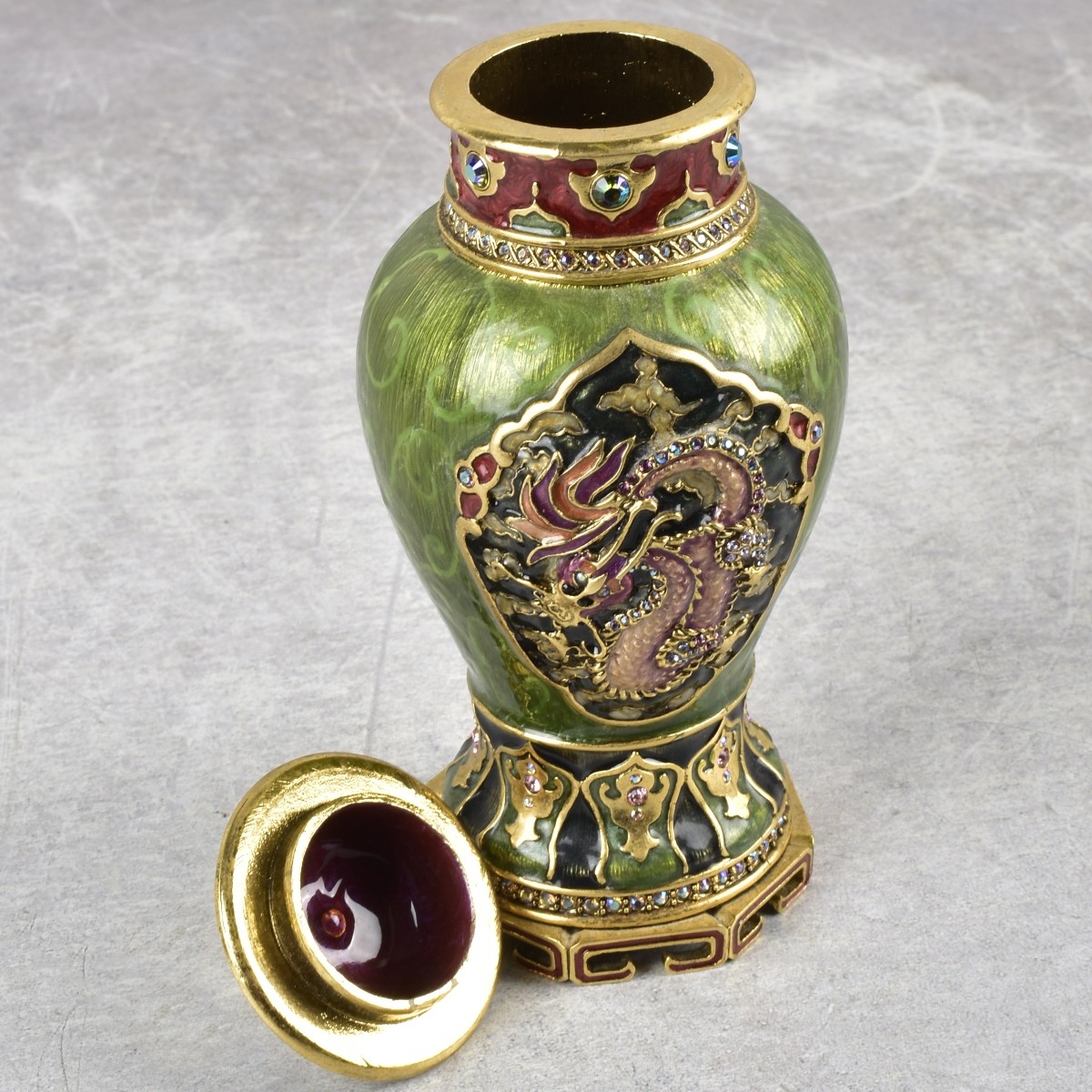 Jay Strongwater Urn with Cover
