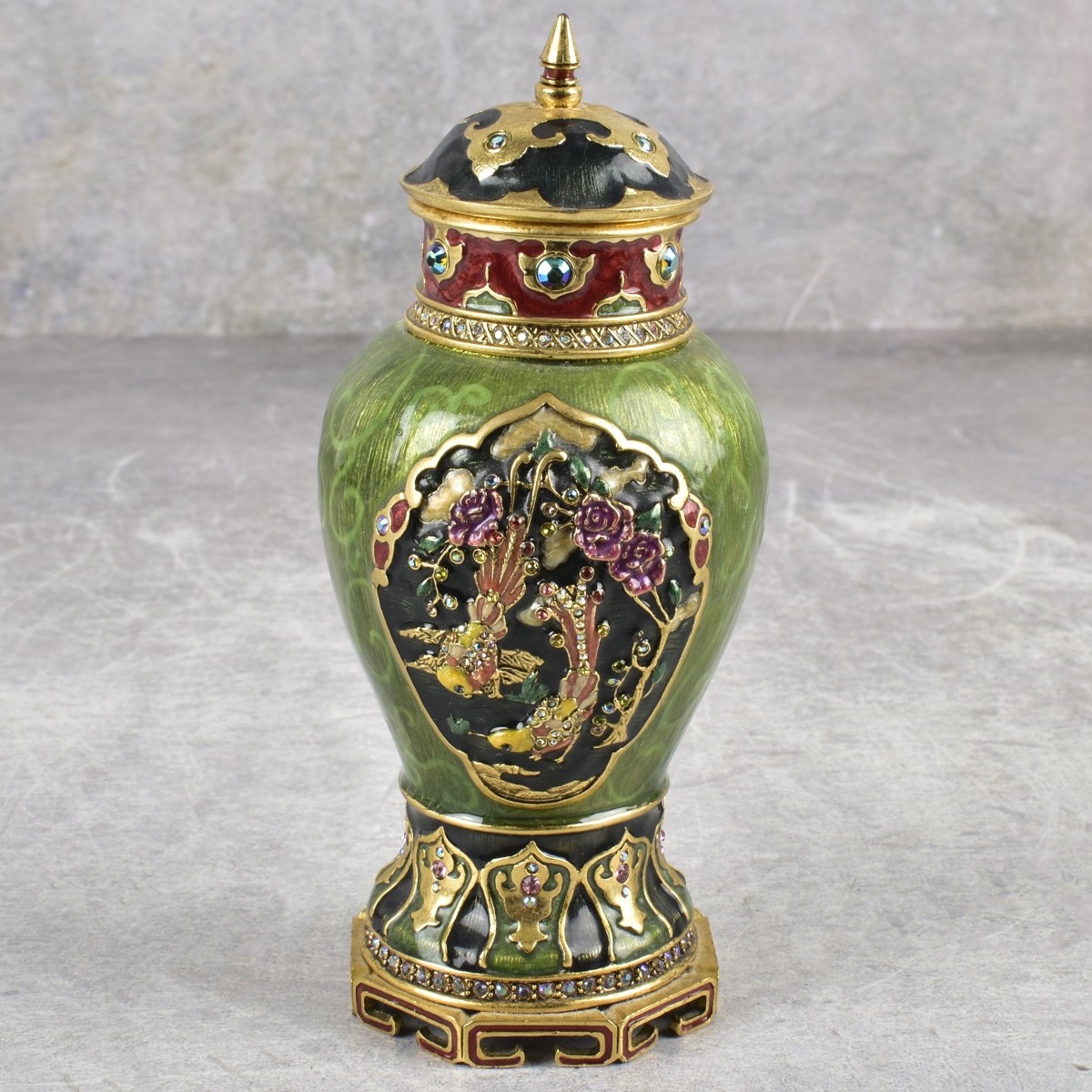Jay Strongwater Urn with Cover