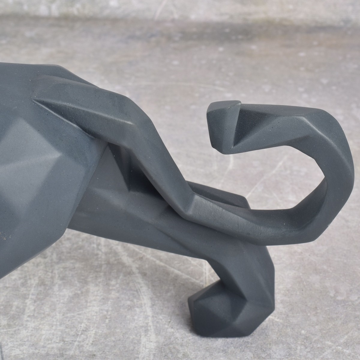 Rare Lladro Mat Black Porcelain Lion