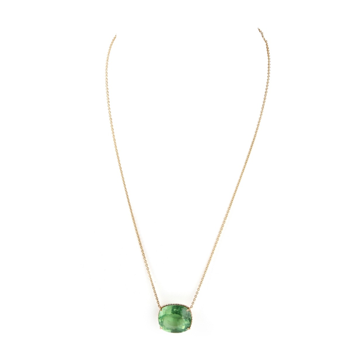 GIA Paraiba, Diamond and 14K Necklace
