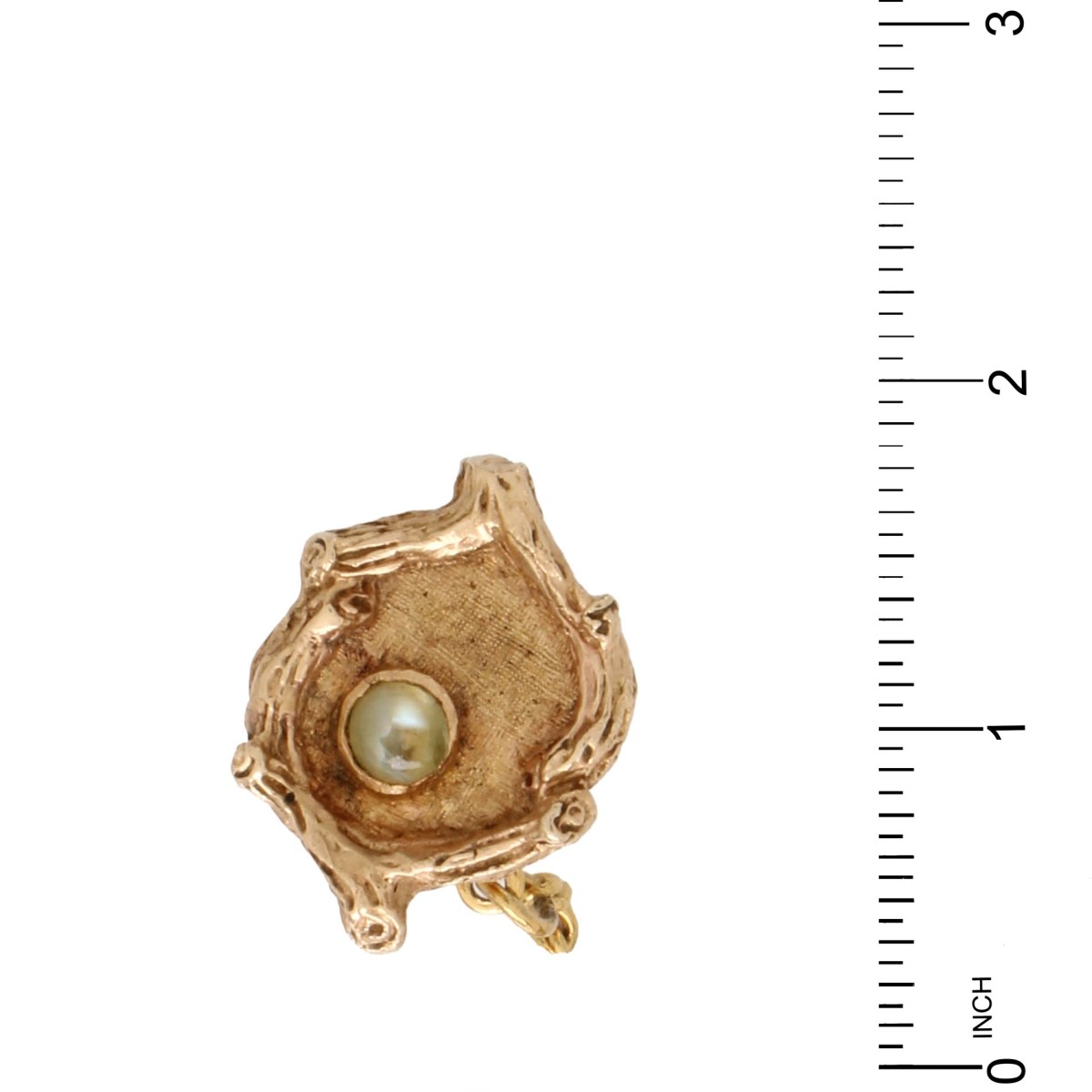 Chrysoberyl and 14K Tie Tack