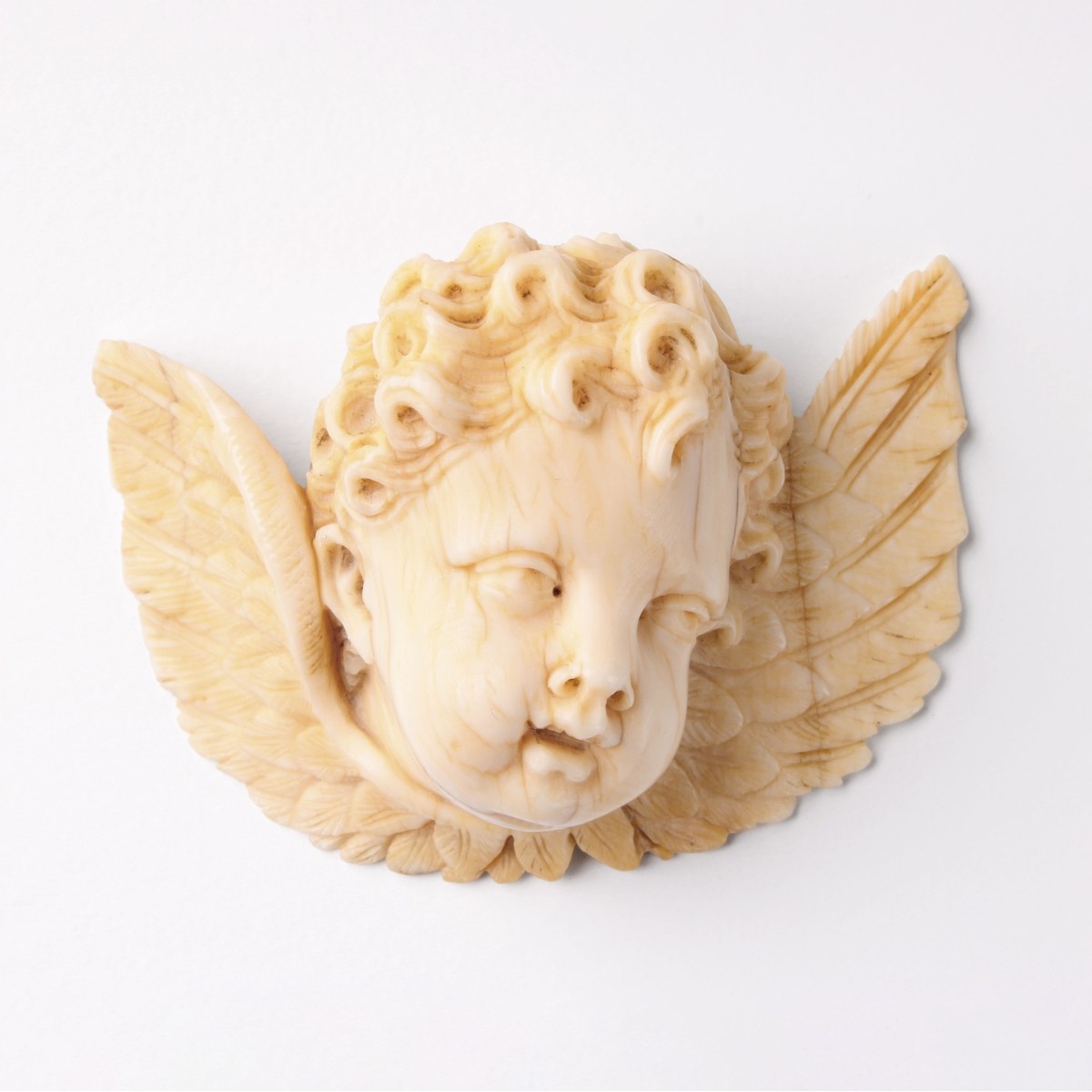 Antique Cherub Carving