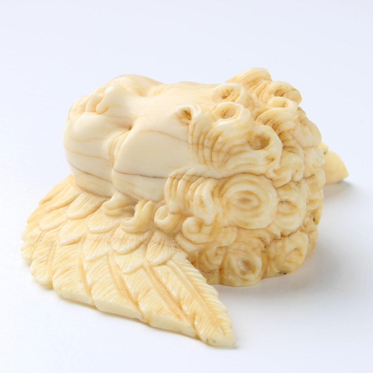 Antique Cherub Carving