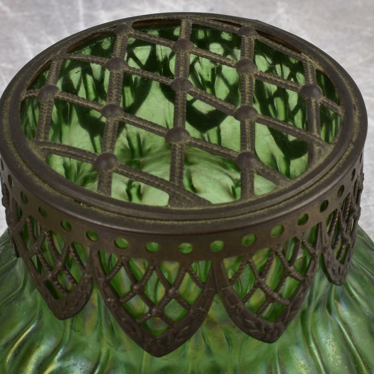Circa 1900 Wilhelm Kralik Inkwell and Vase