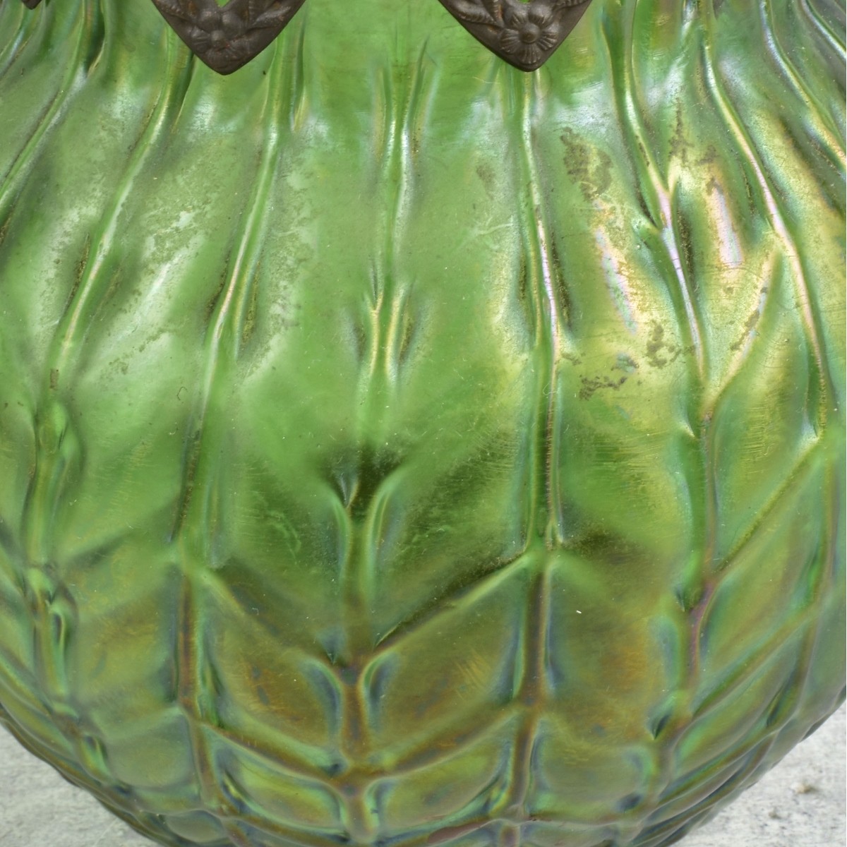 Circa 1900 Wilhelm Kralik Inkwell and Vase