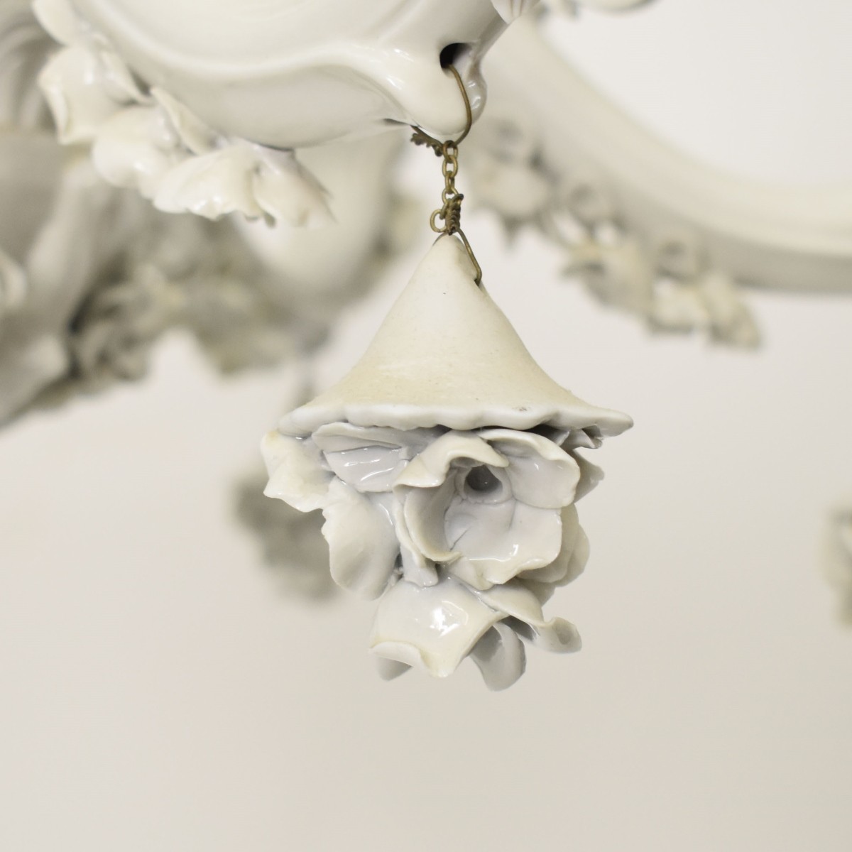 Vintage Capodimonte Porcelain Chandelier