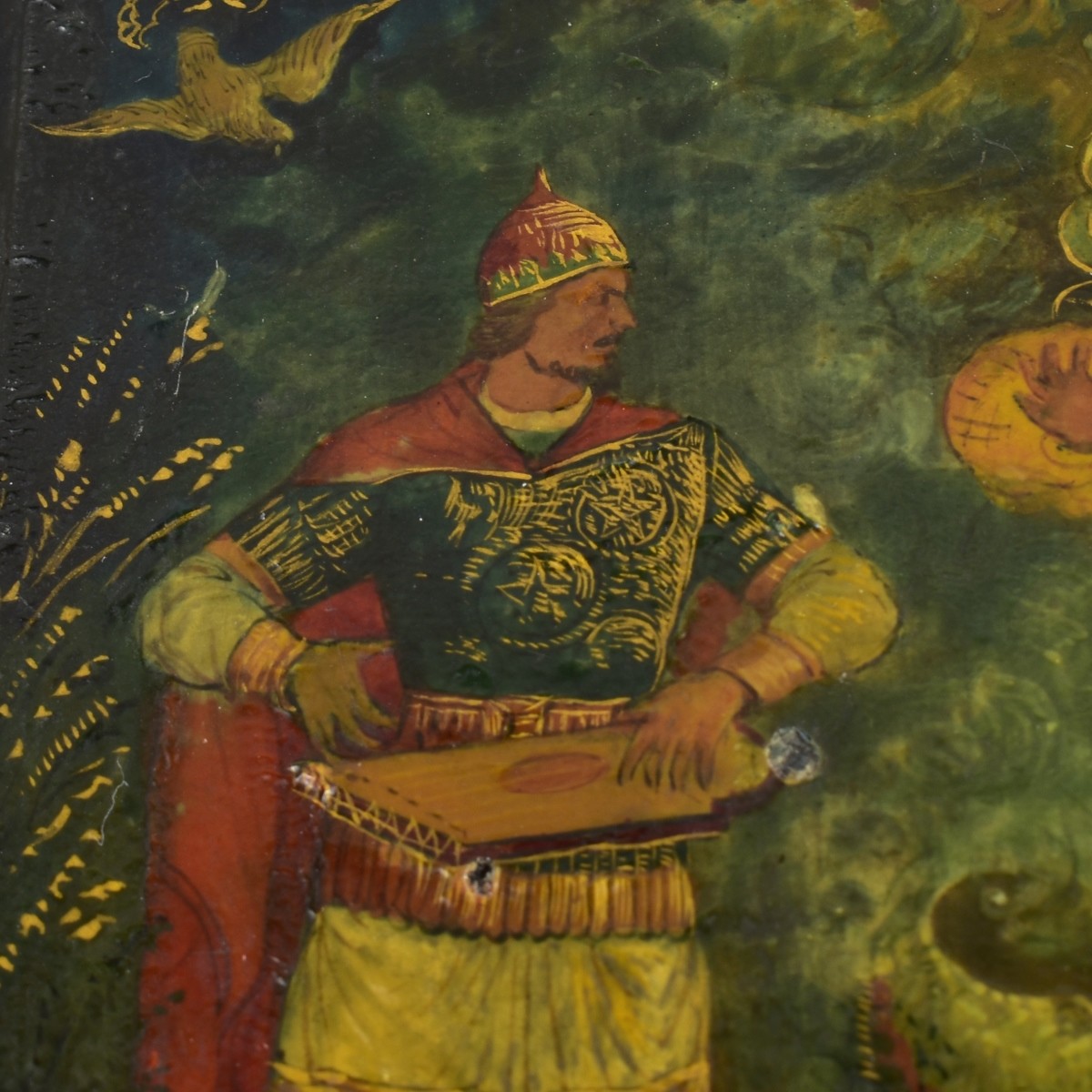 Vintage Russian Paper Mache Box
