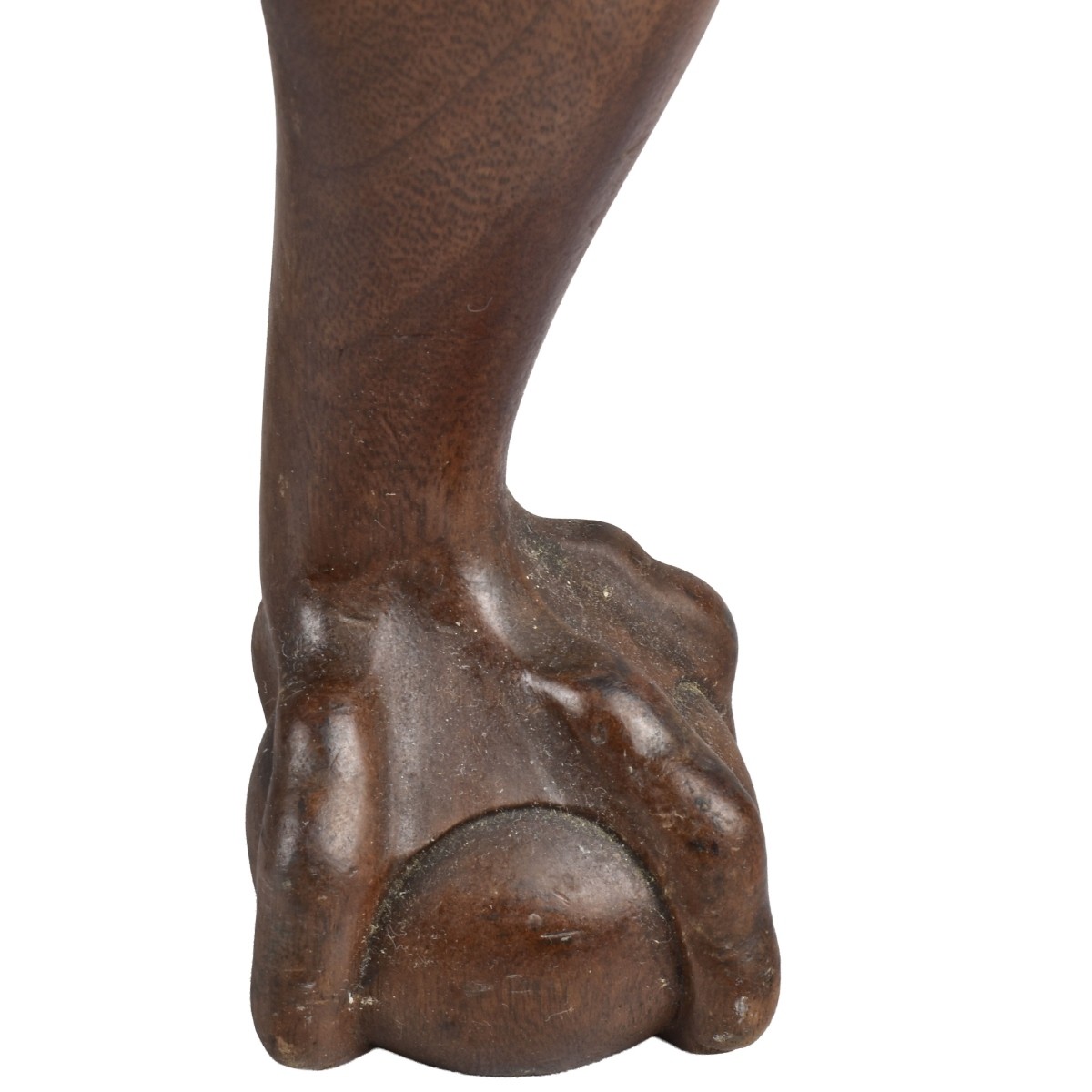 English Carved Mahogany Foot Stool