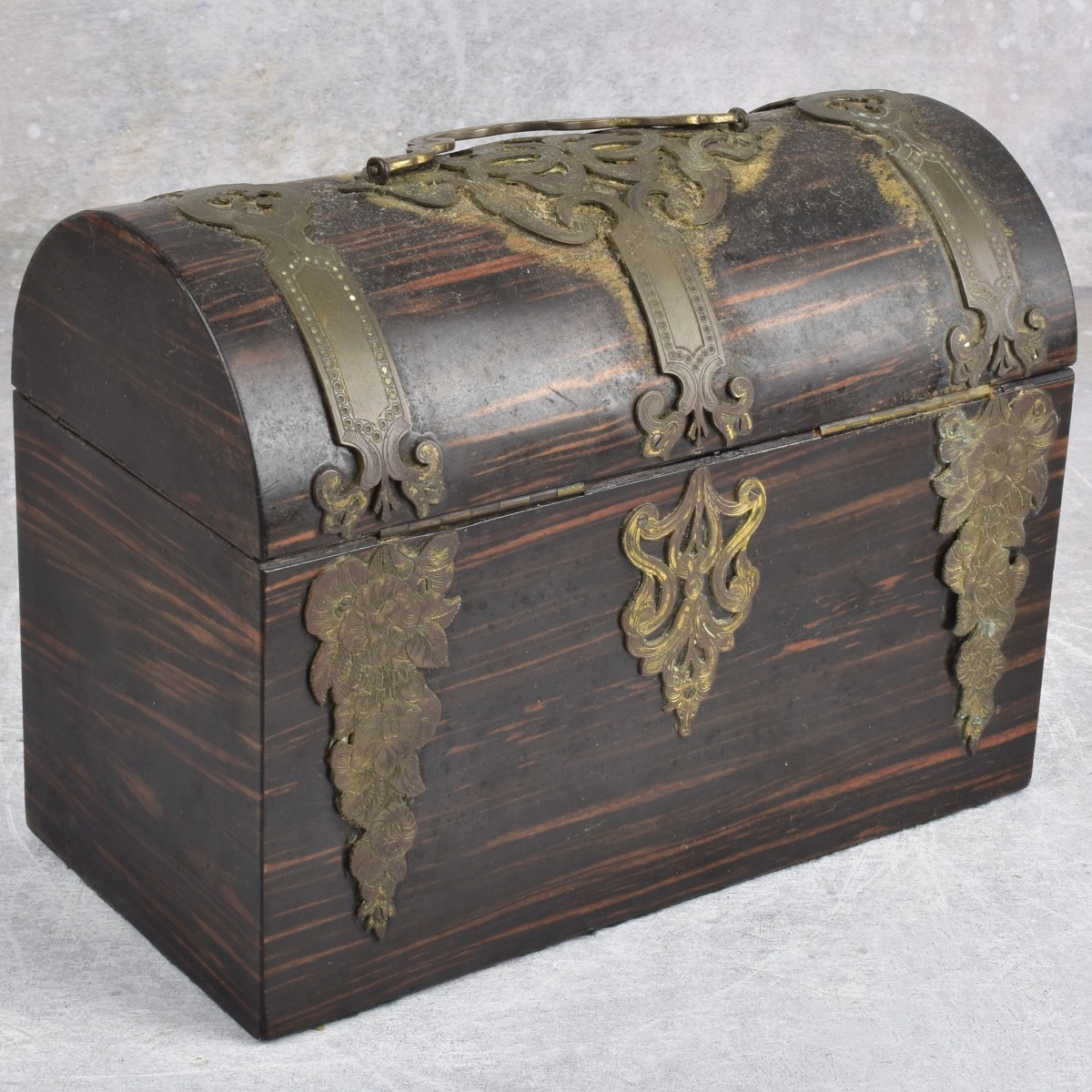 Antique Gothic Revival Casket Box