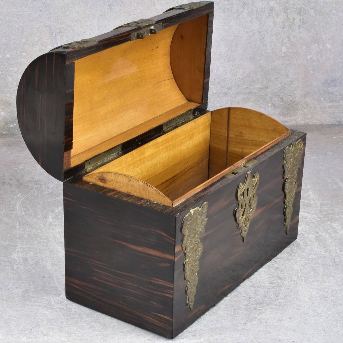 Antique Gothic Revival Casket Box