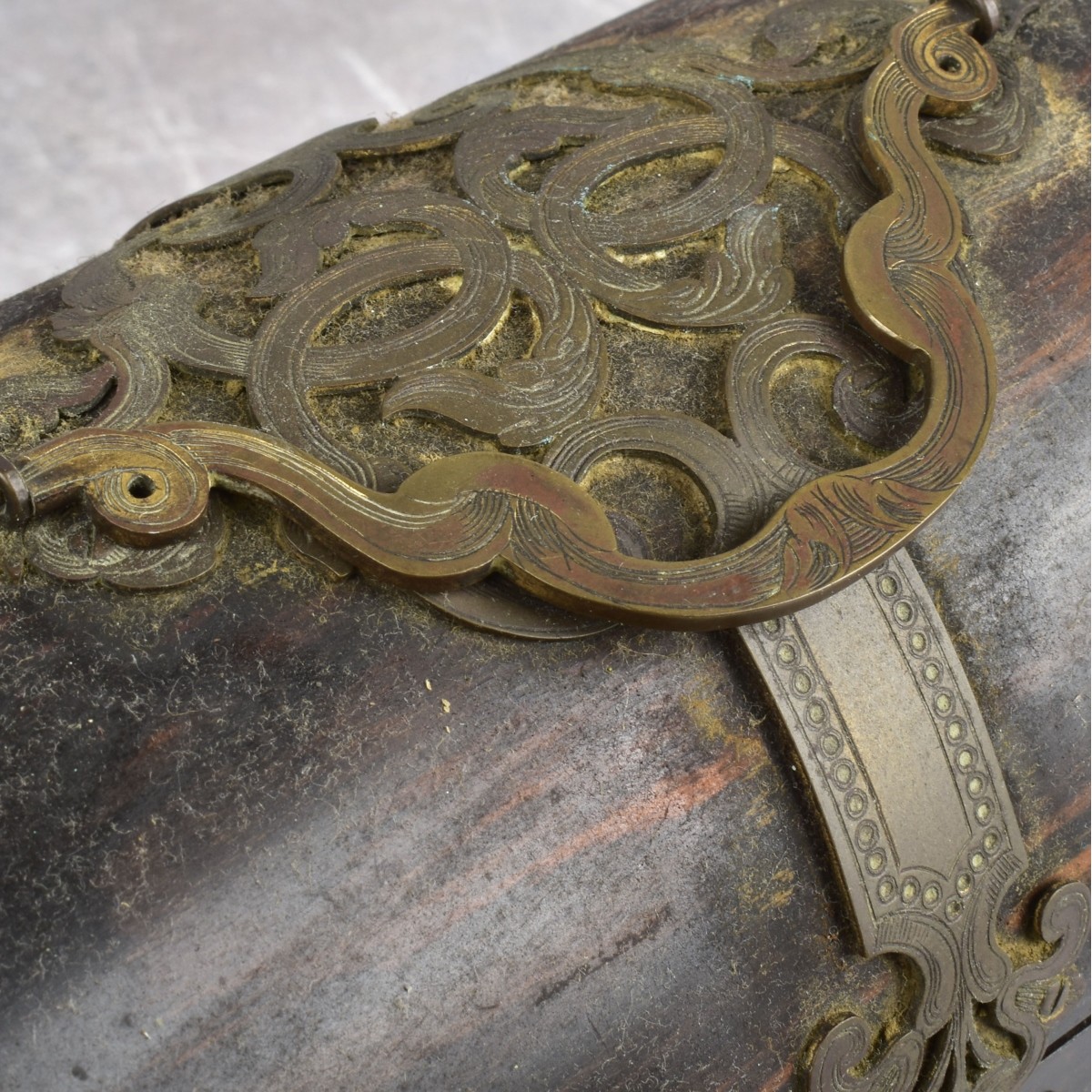 Antique Gothic Revival Casket Box