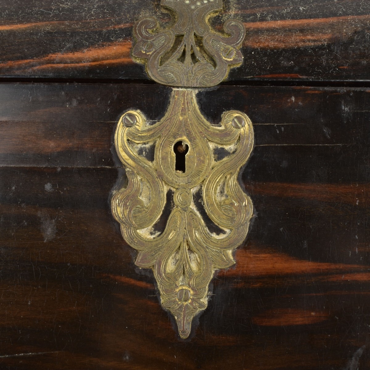 Antique Gothic Revival Casket Box