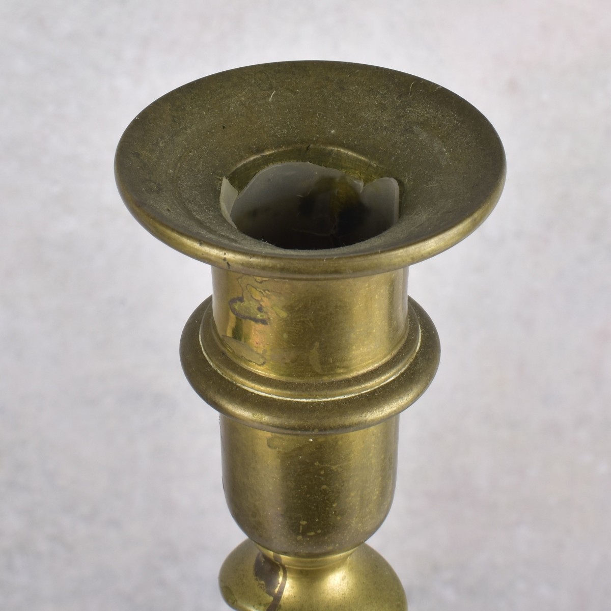 Vintage Pair of Brass Twisted Candlesticks