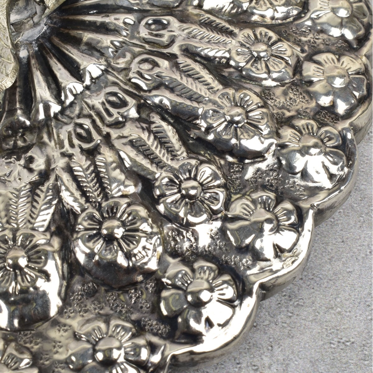 Burmese Repousse Silver Mirrors