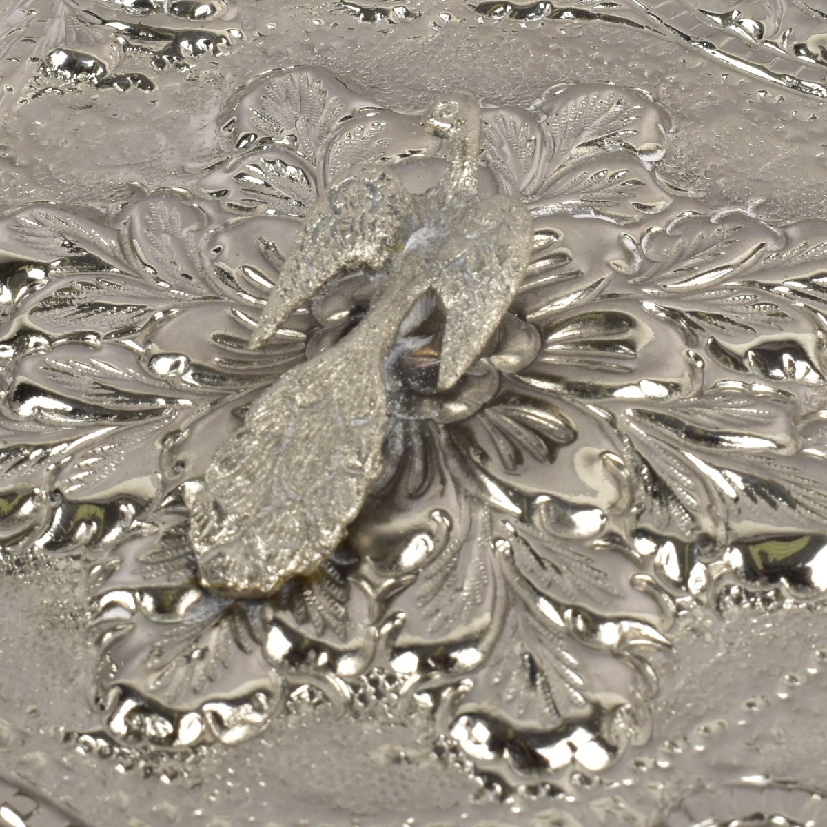 Burmese Repousse Silver Mirrors
