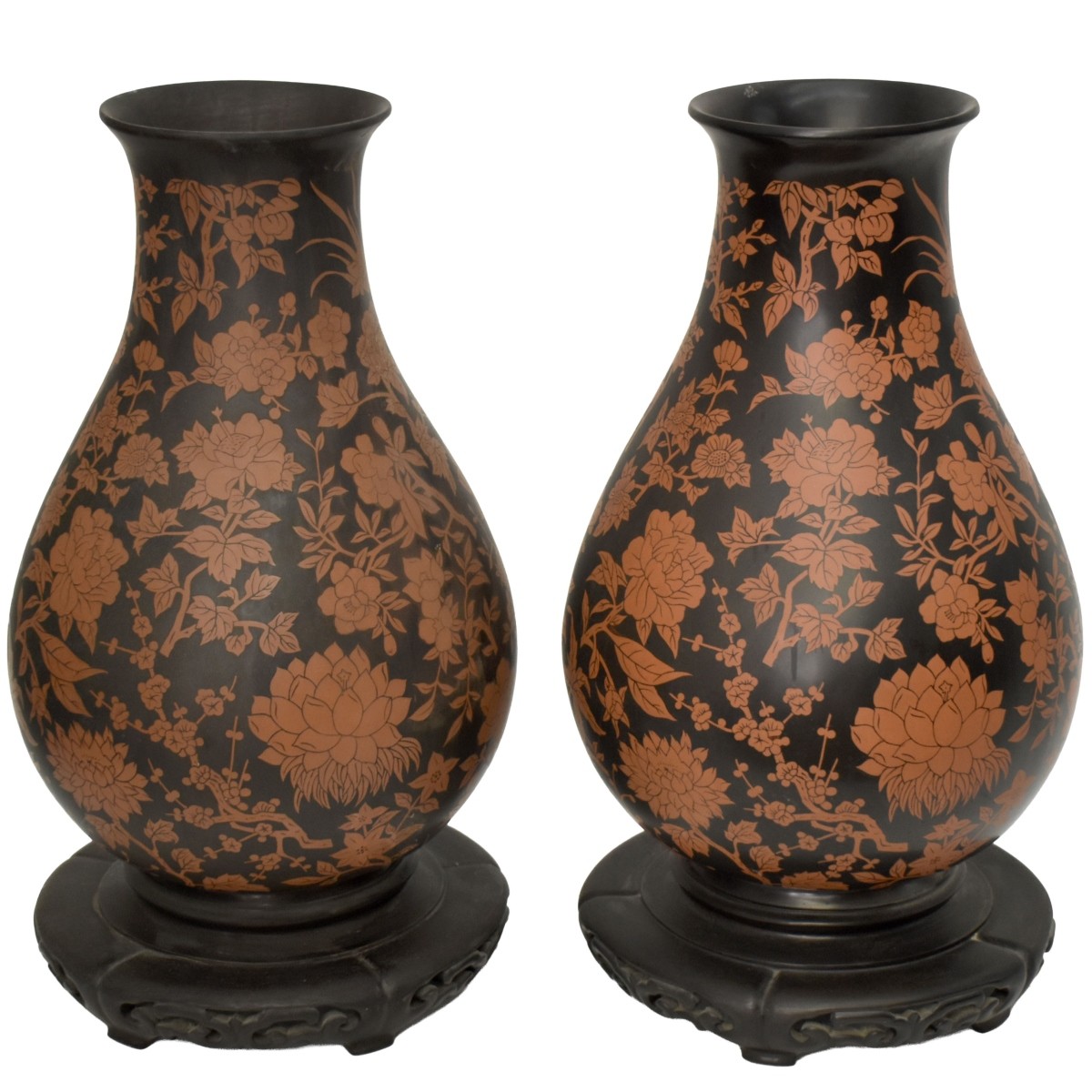 Pair of Large Resin Vases