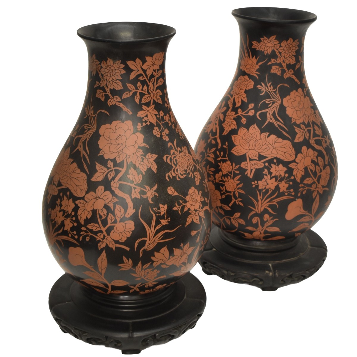 Pair of Large Resin Vases