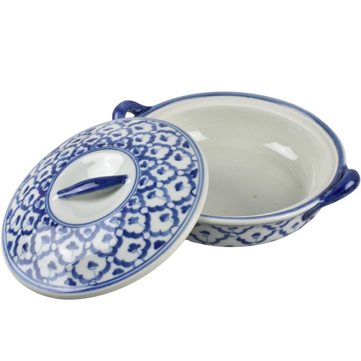 Thai Blue and White Porcelain Serving Pieces