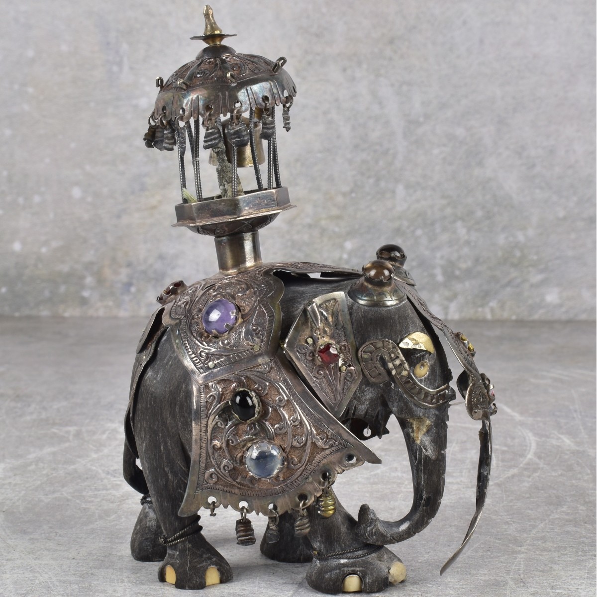 Antique Asian Silver Elephant