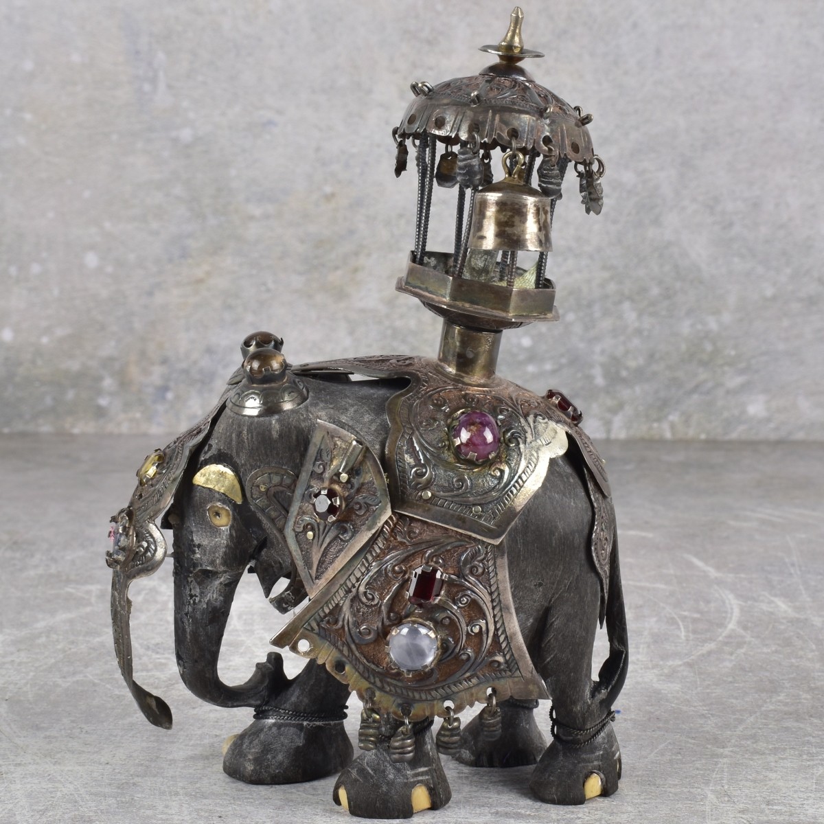 Antique Asian Silver Elephant