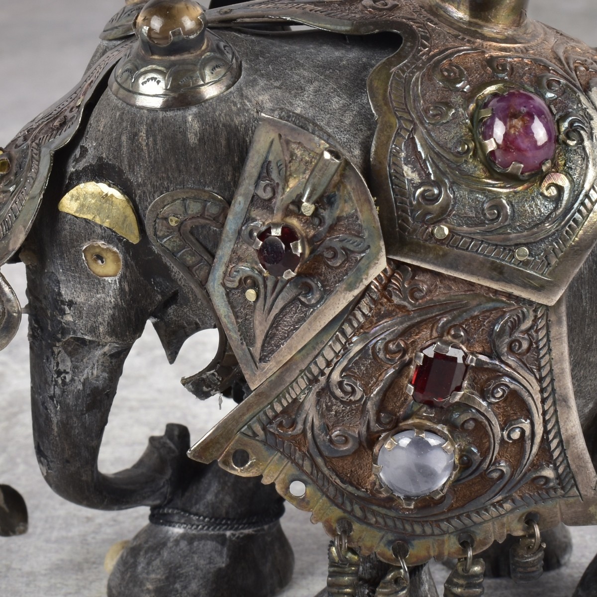 Antique Asian Silver Elephant