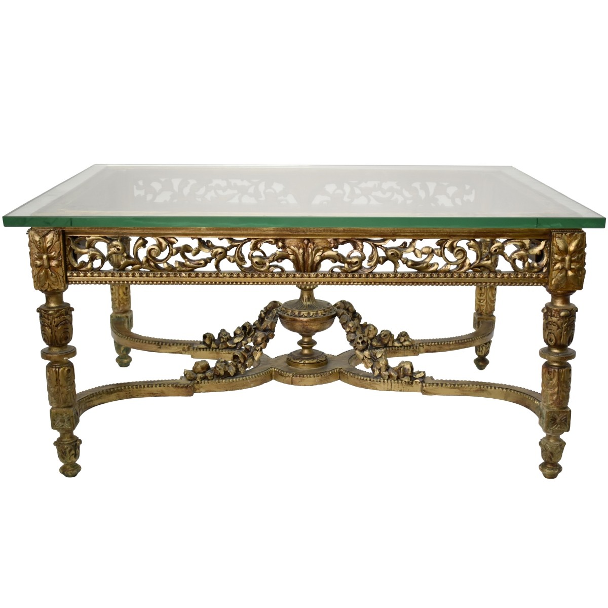 Carved and Gilt Wood Table Base