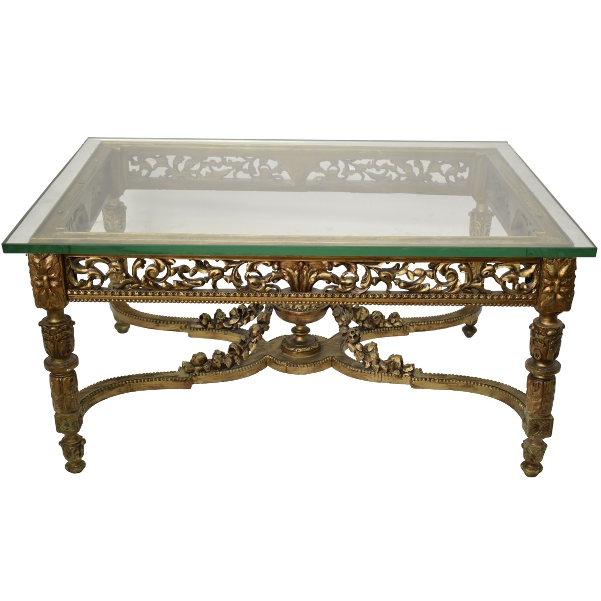 Carved and Gilt Wood Table Base