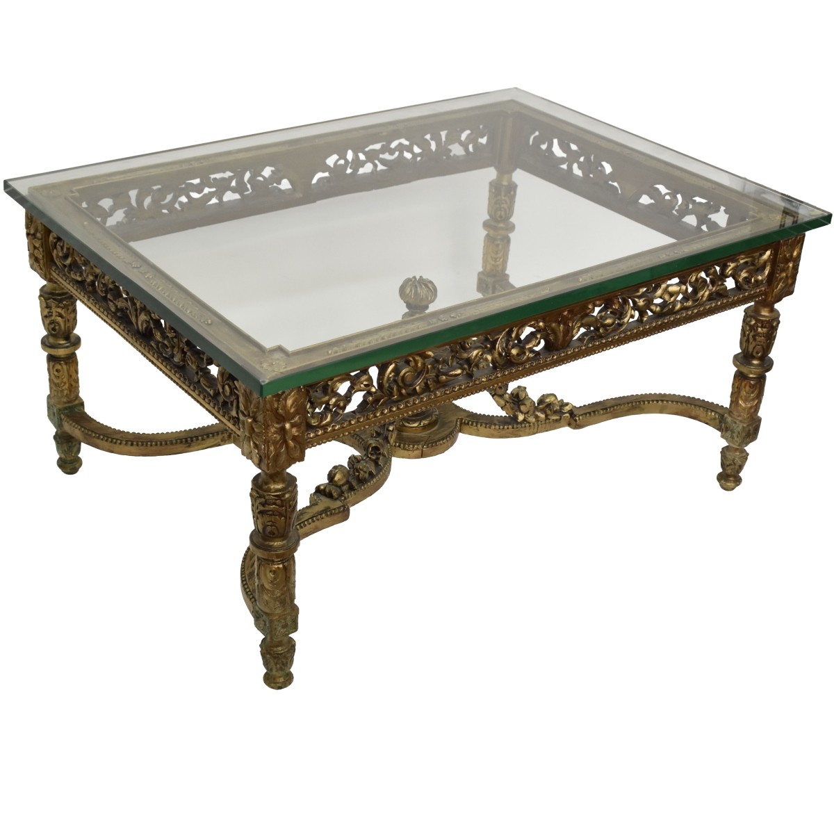Carved and Gilt Wood Table Base