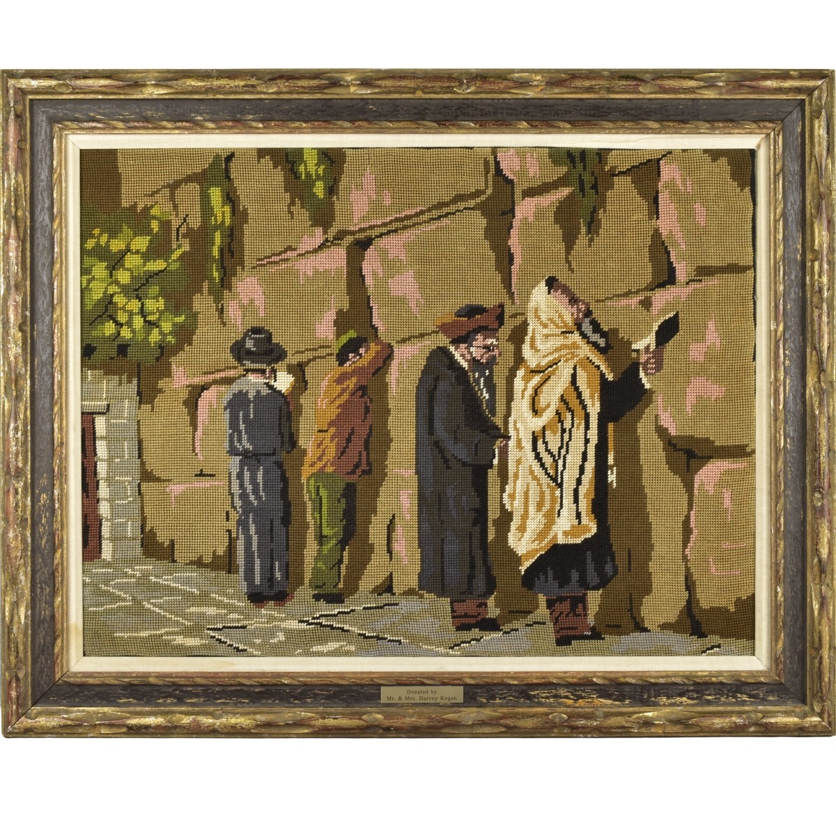 Vintage Tapestry of the Wailing Wall