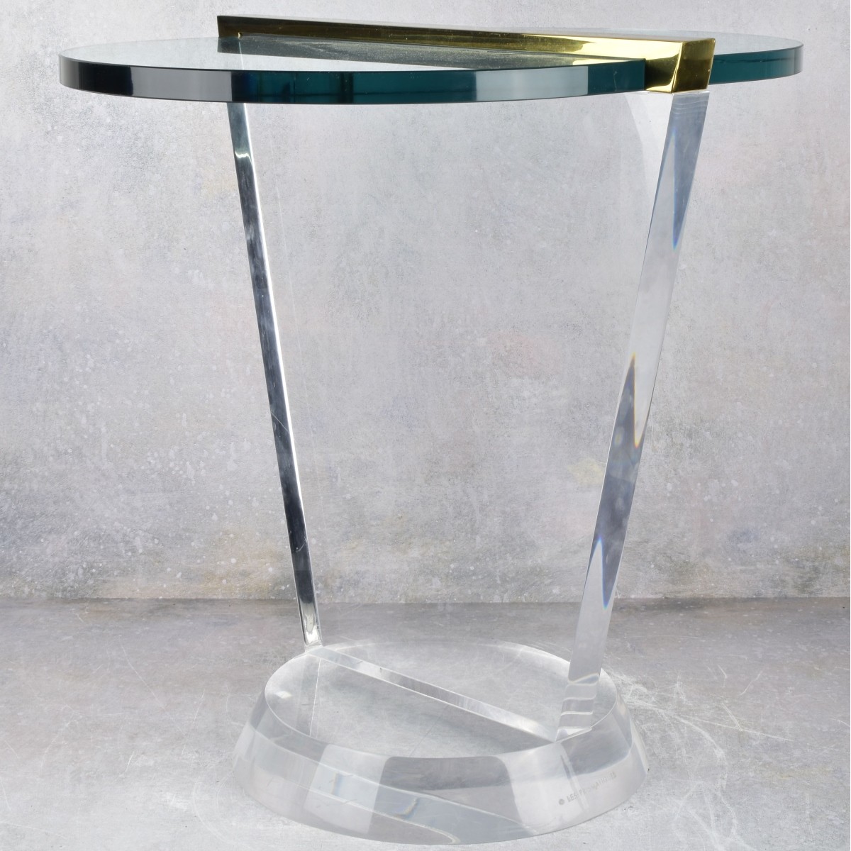 Les Prismatique Lucite-Glass Table