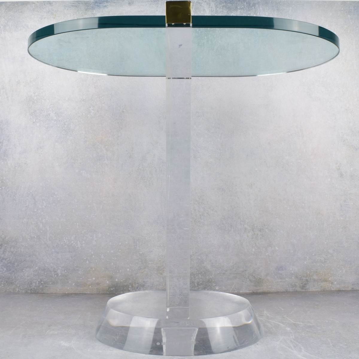 Les Prismatique Lucite-Glass Table