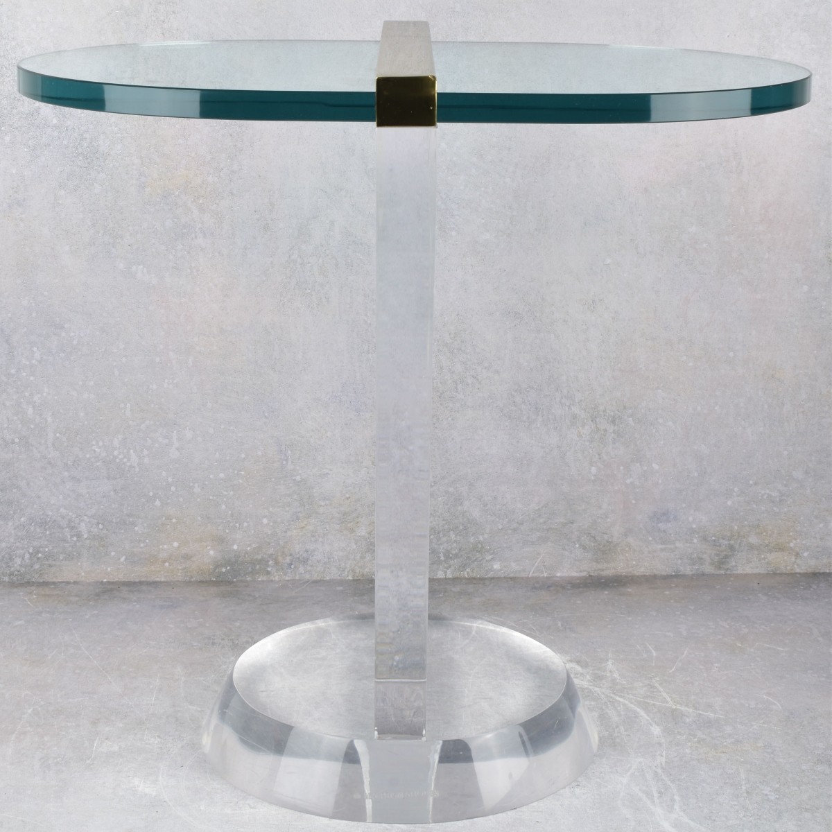 Les Prismatique Lucite-Glass Table