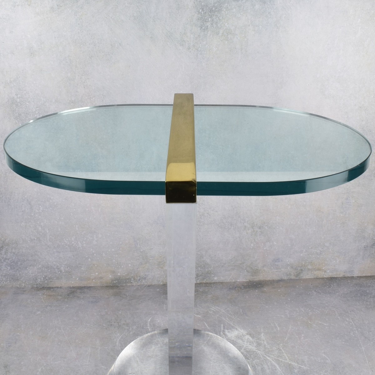 Les Prismatique Lucite-Glass Table