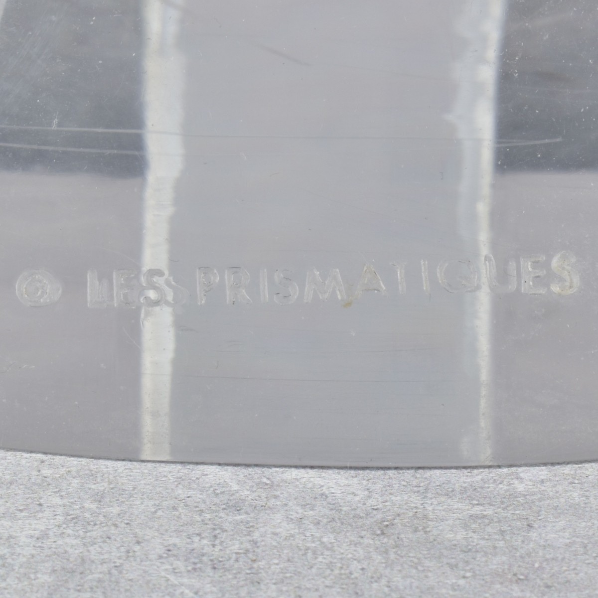 Les Prismatique Lucite-Glass Table