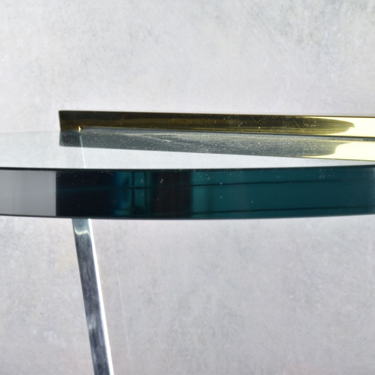 Les Prismatique Lucite-Glass Table