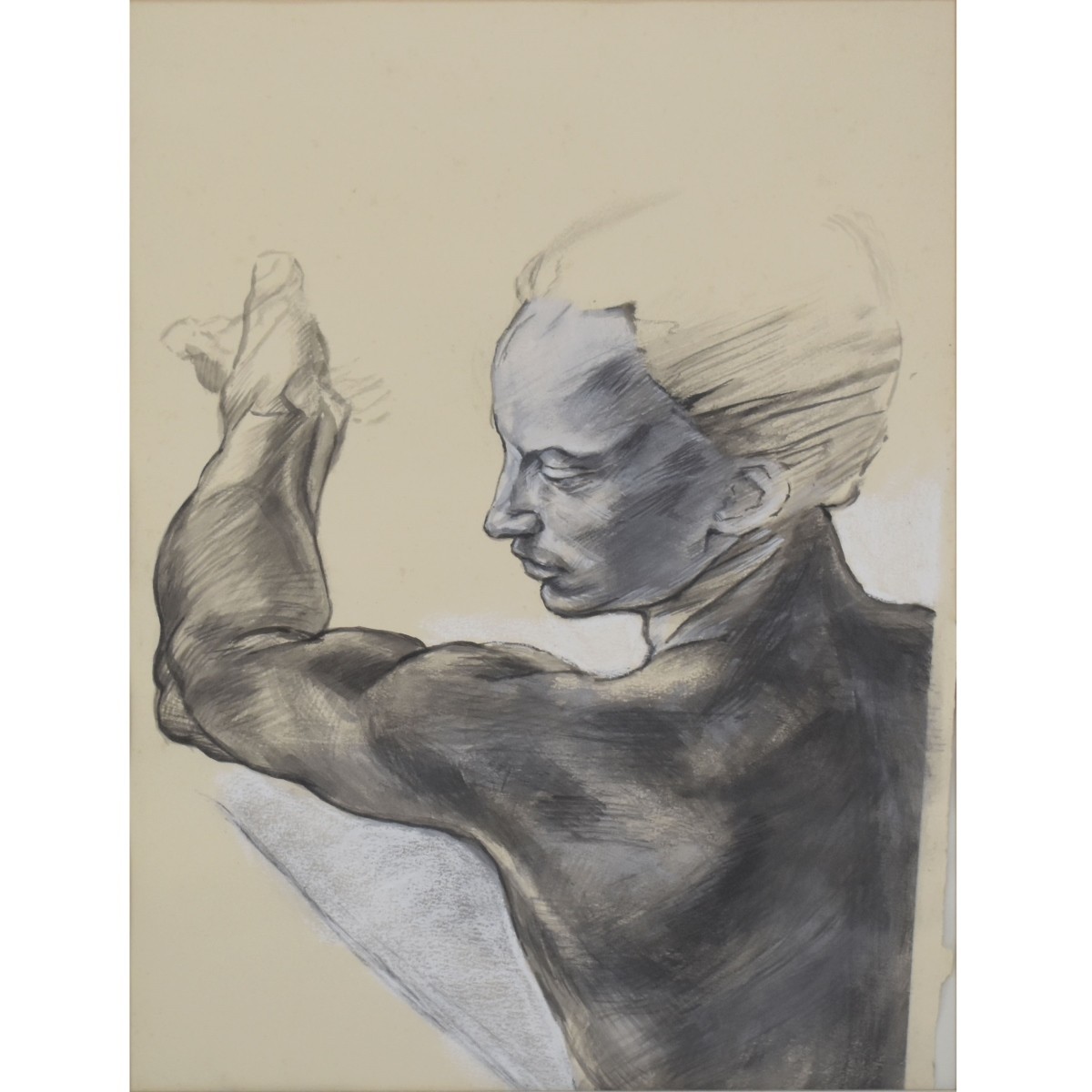 Charcoal Study of a Figure