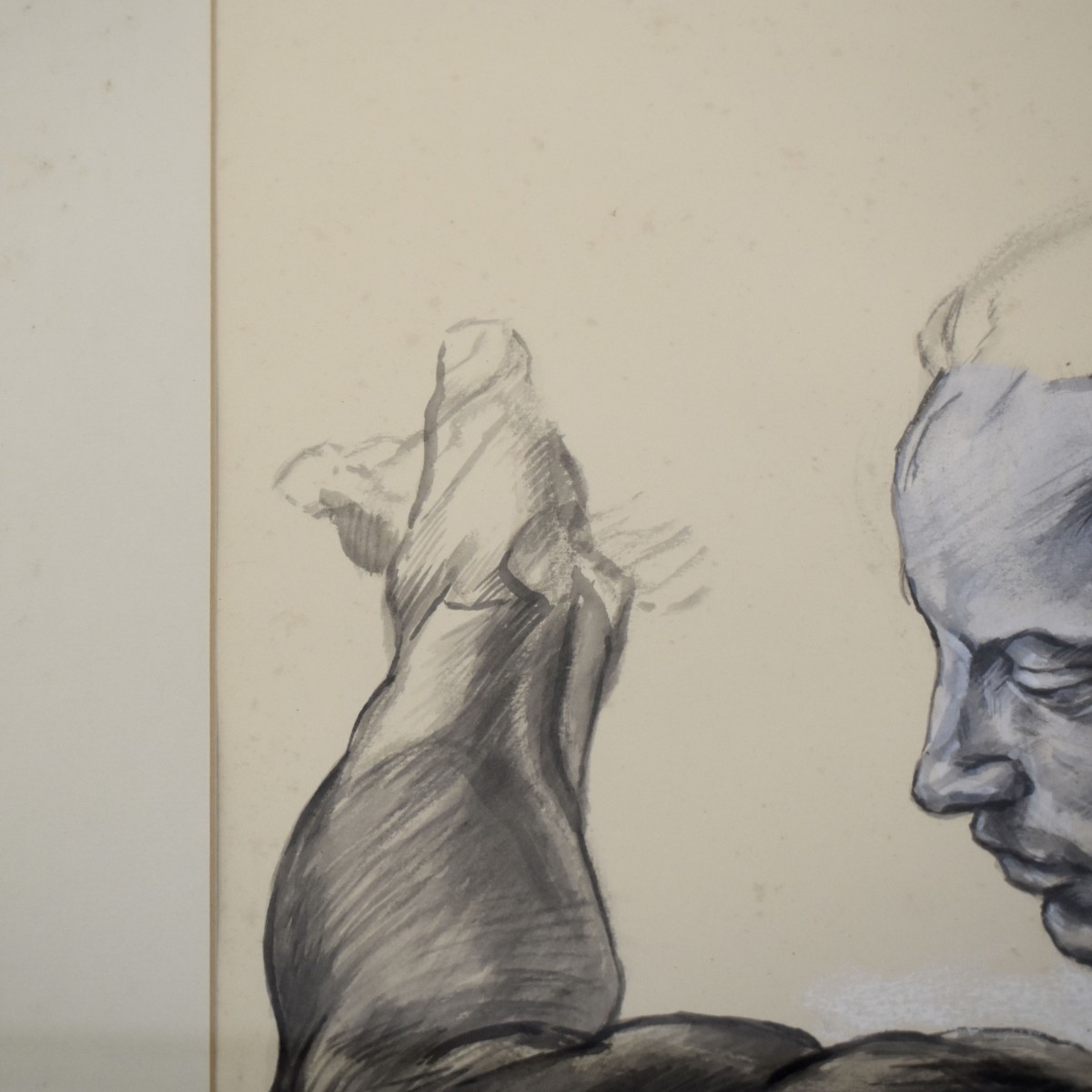 Charcoal Study of a Figure