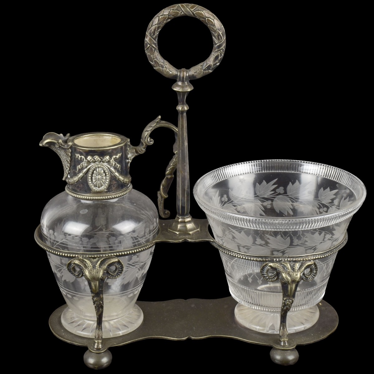 Victorian Silver Plated Cruet Set