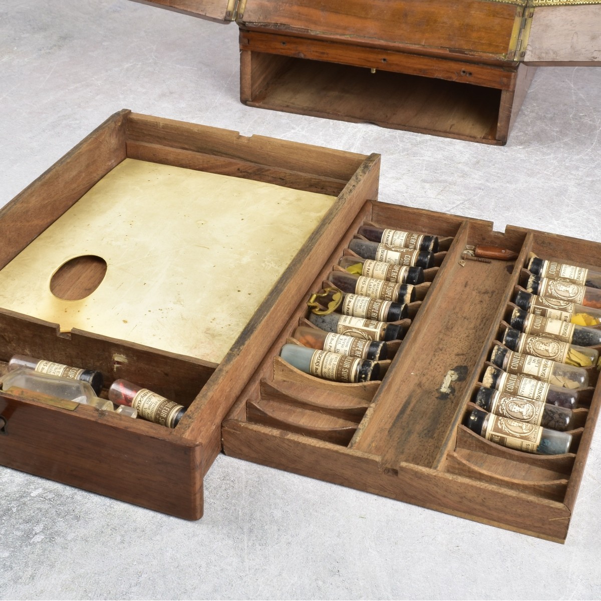 Antique Artist Box with Easel