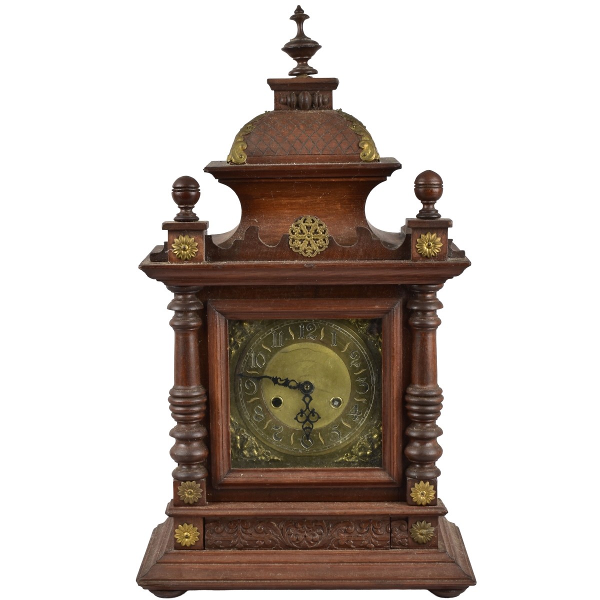 Antique Wood Mantle Clock