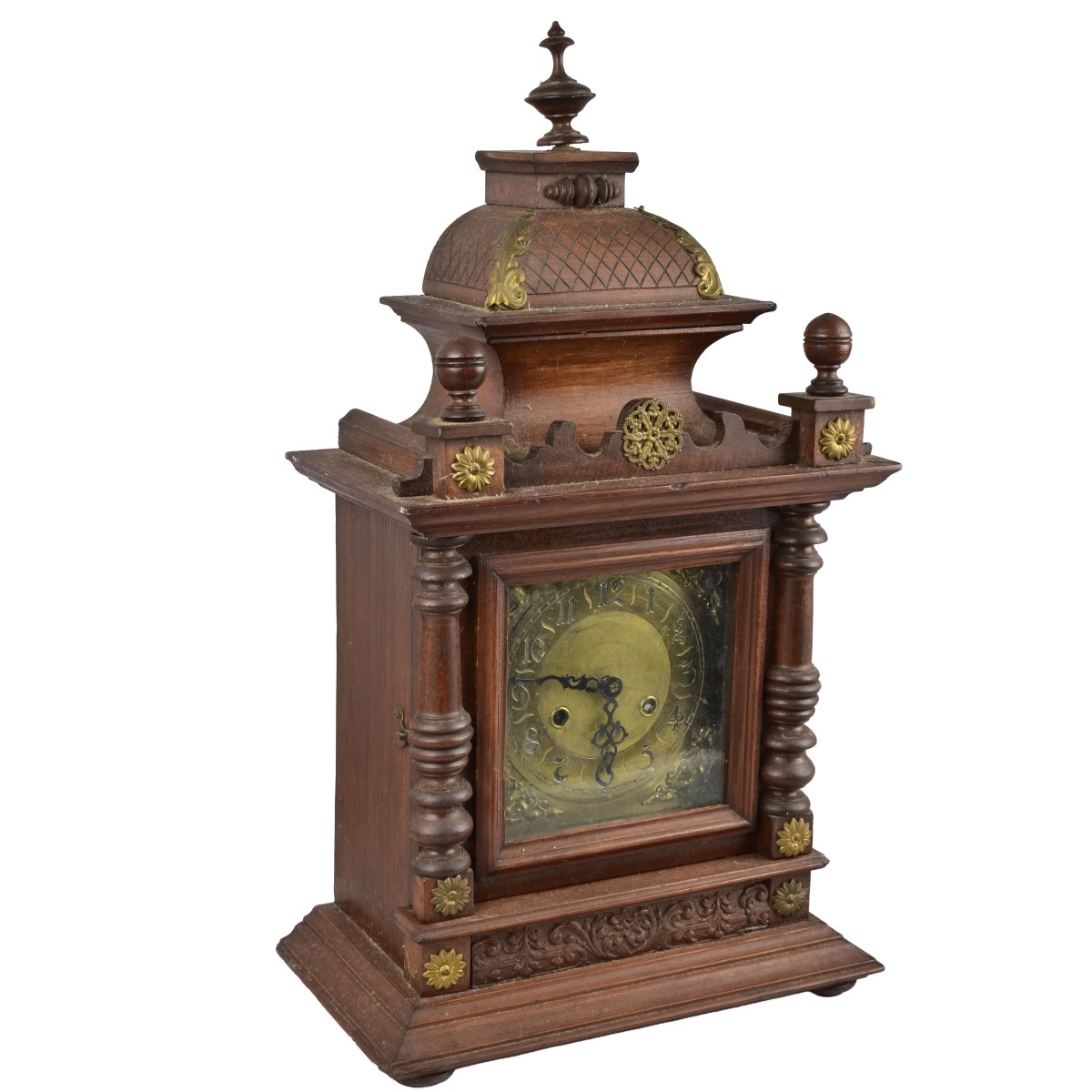Antique Wood Mantle Clock