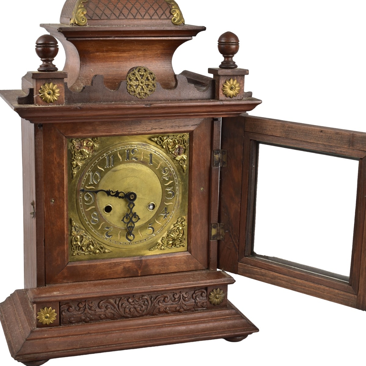 Antique Wood Mantle Clock