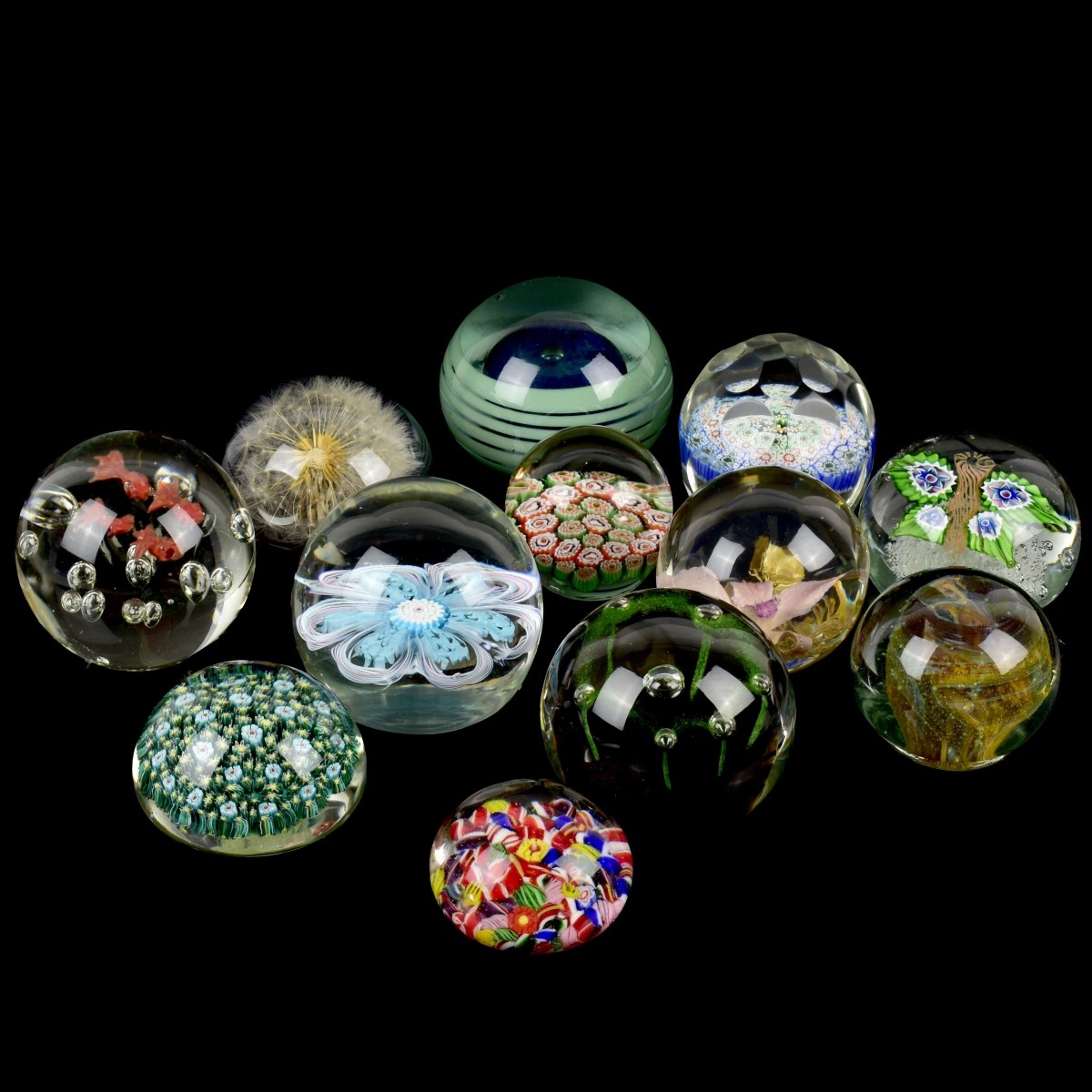 Collection of Vintage Paperweights