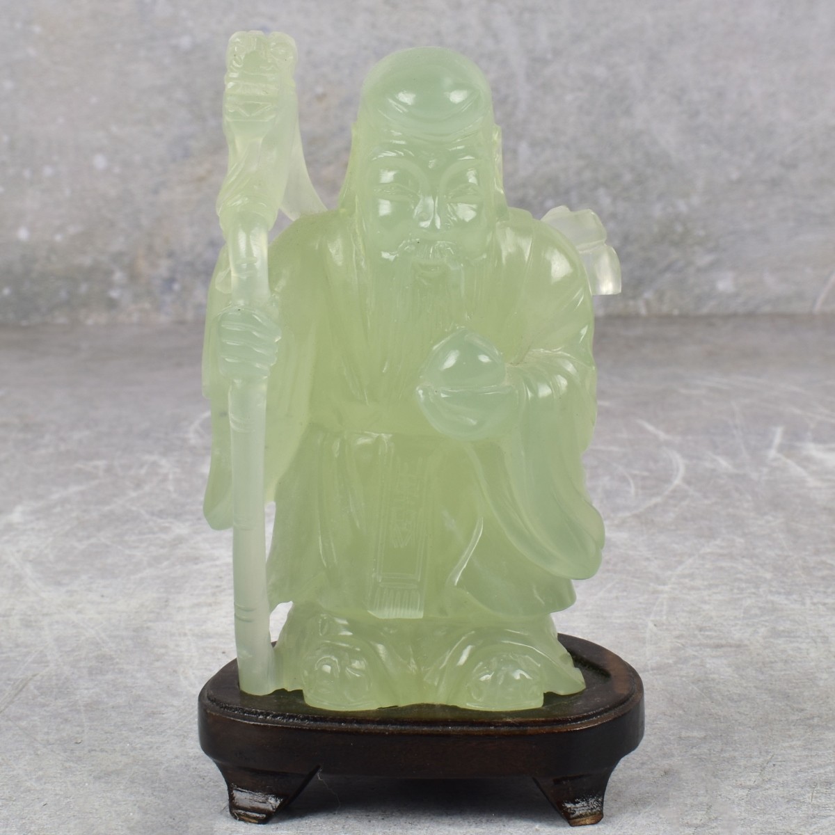 Serpentine Sculptur The God of Longevity