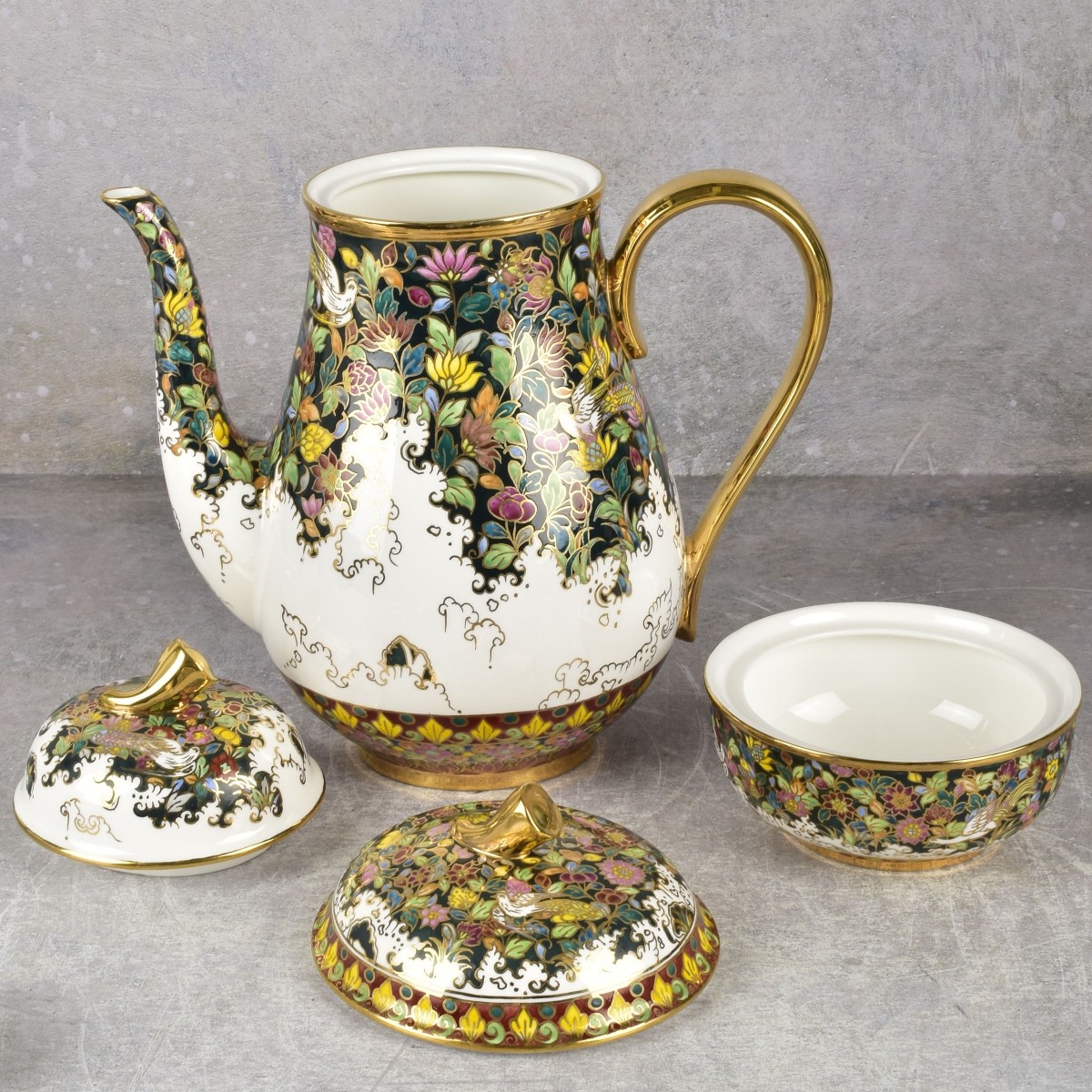 Benjarong Thai Porcelain Tea/Coffee Service