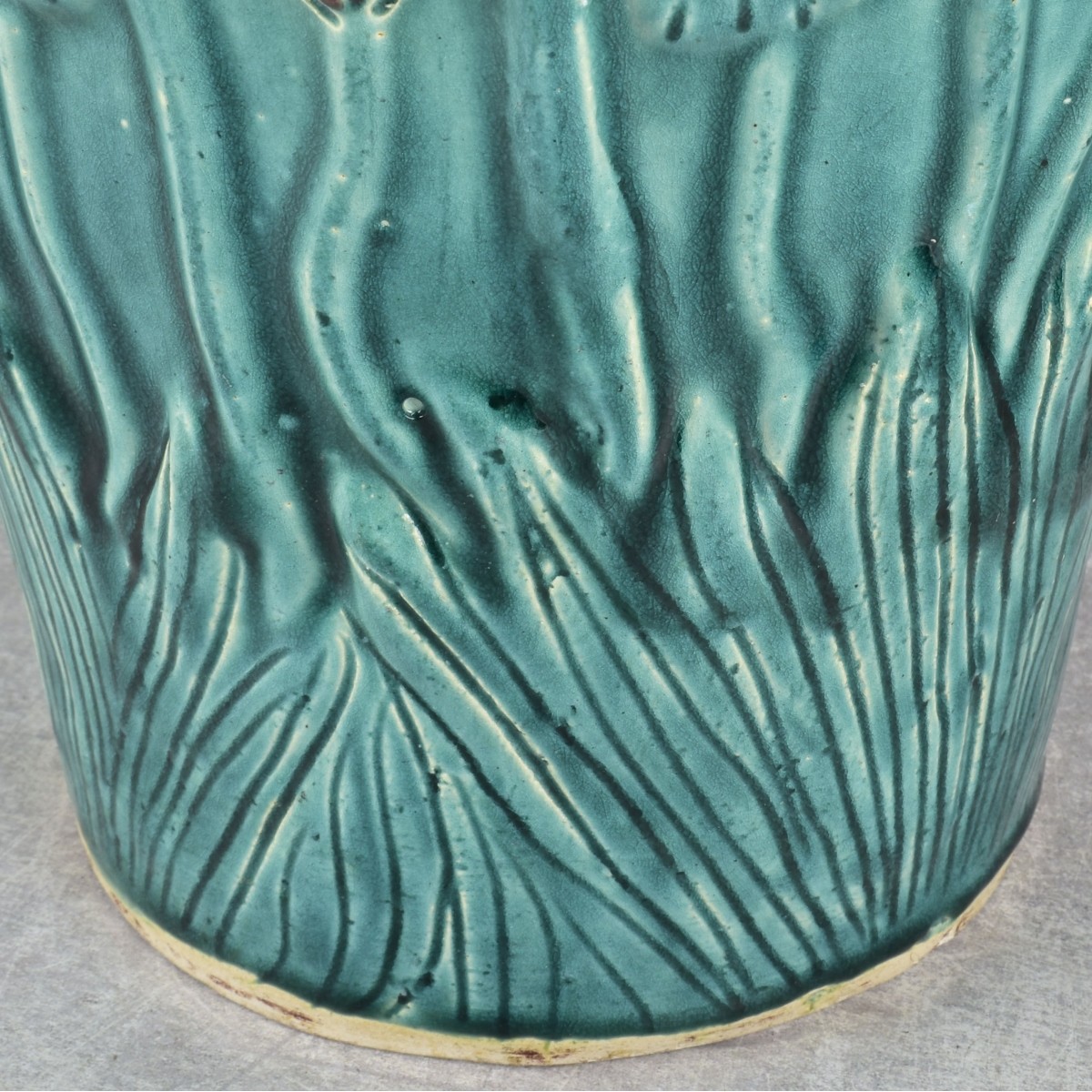 Antique French Art Nouveau Majolica Vase