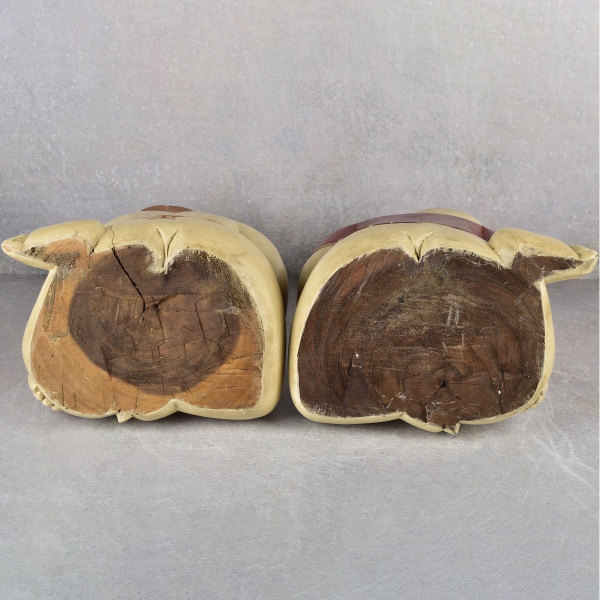 Wood Sculptures of Asian Children