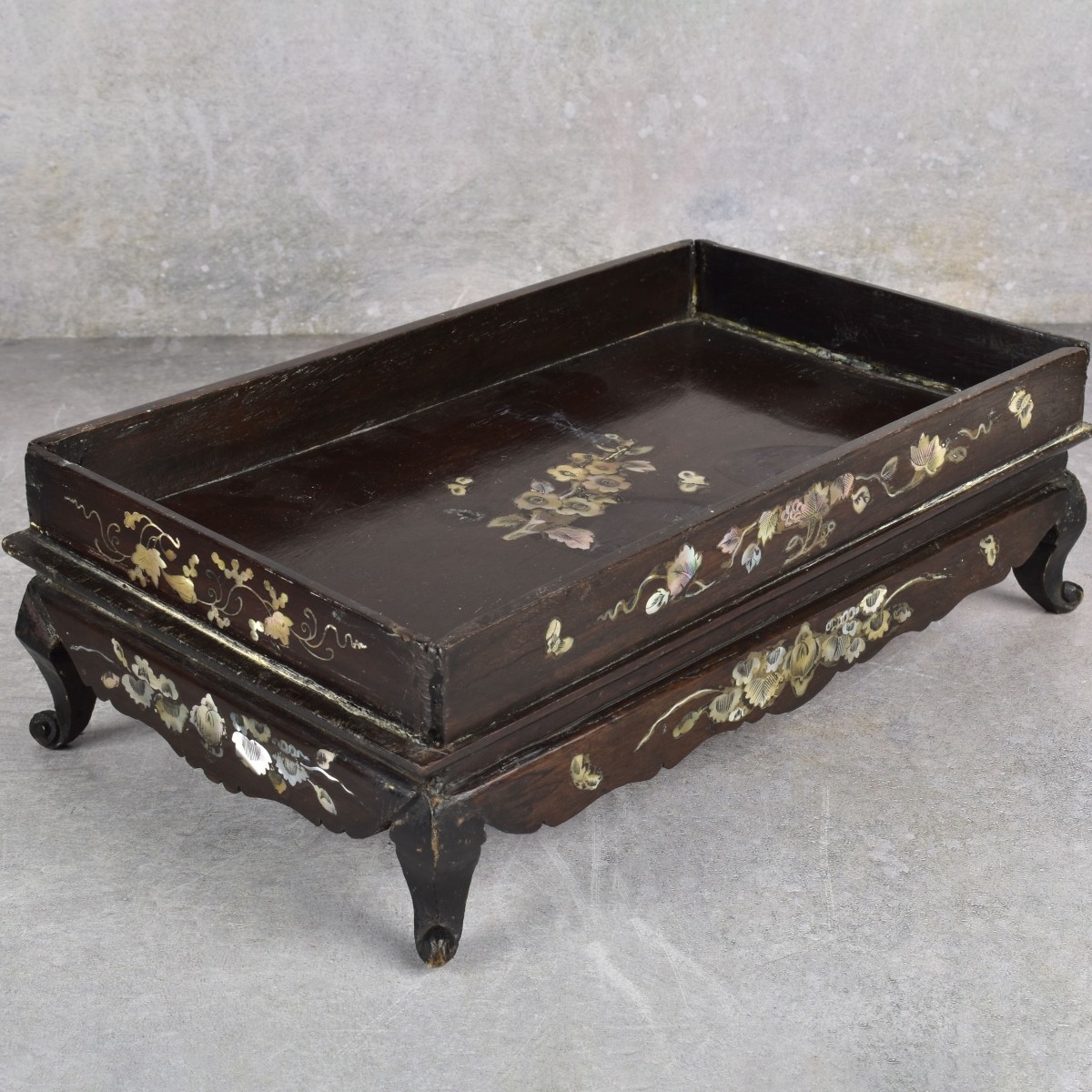 Antique Asian Carved Wood Stands